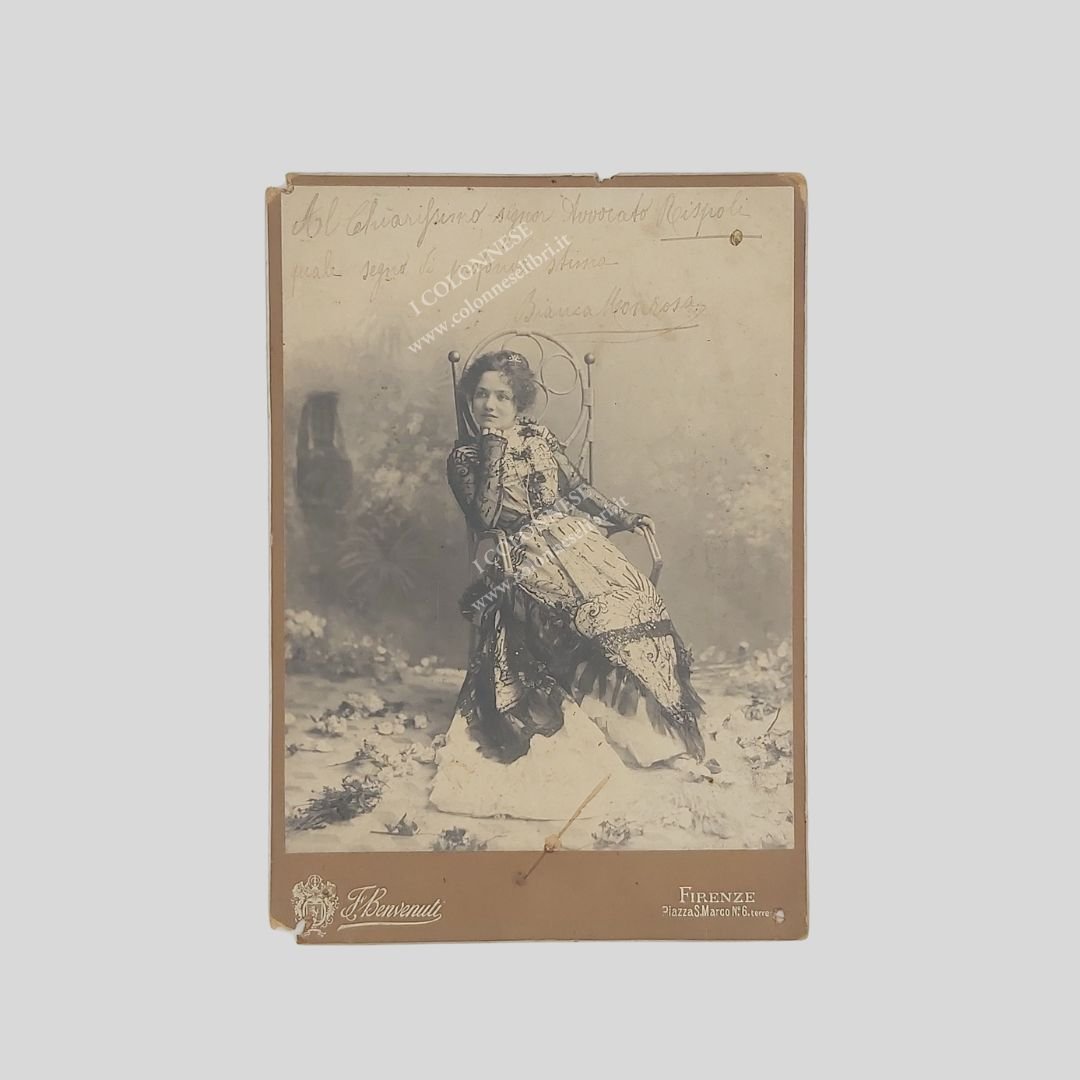 Fotografia con dedica e firma autografa invio al critico teatrale …