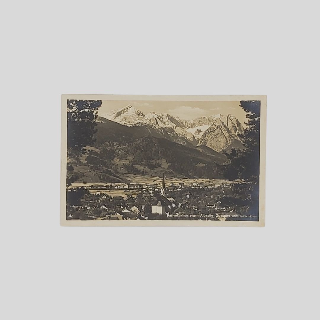 Germania. Partenkirchen gegen Alpspitze Zugspitze Waxenstein.