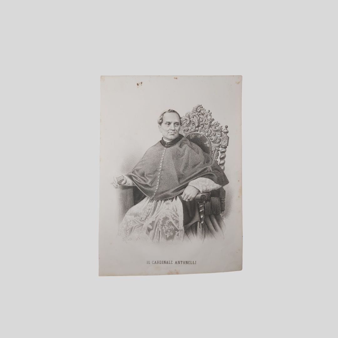 Giacomo Antonelli, ritratto a mezza figura.