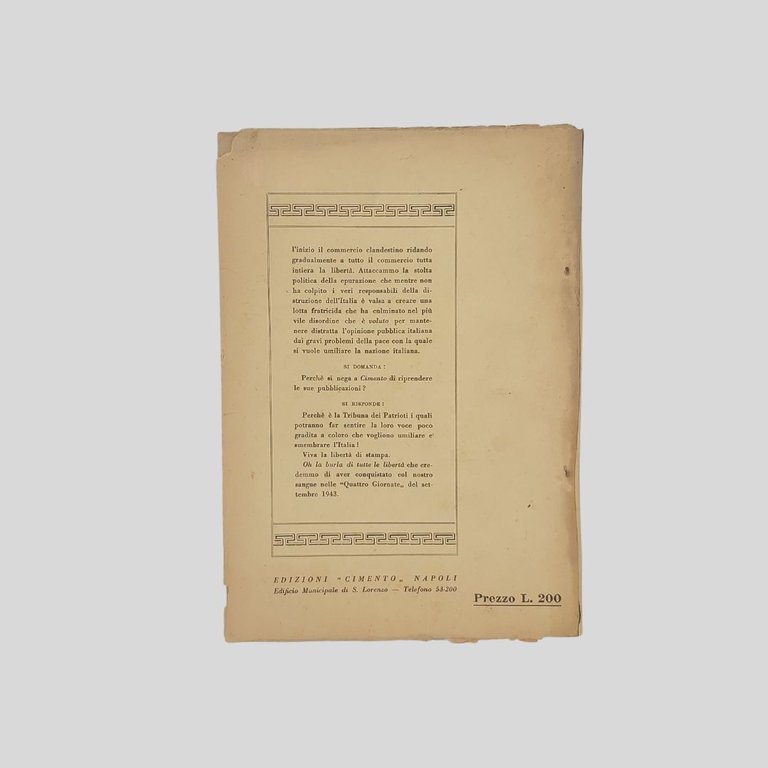 Goliardi e scugnizzi nelle quattro giornate napoletane.