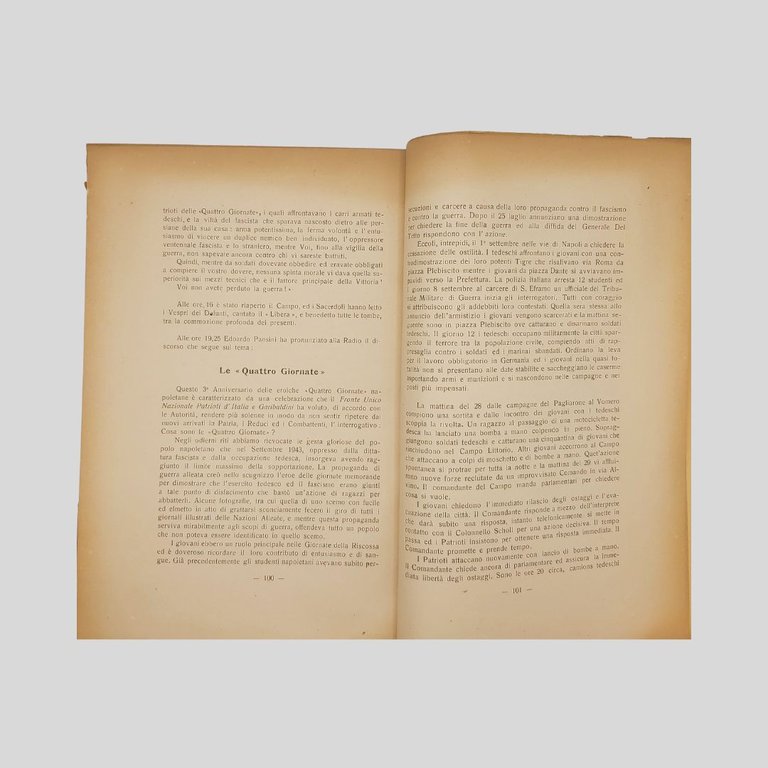 Goliardi e scugnizzi nelle quattro giornate napoletane.