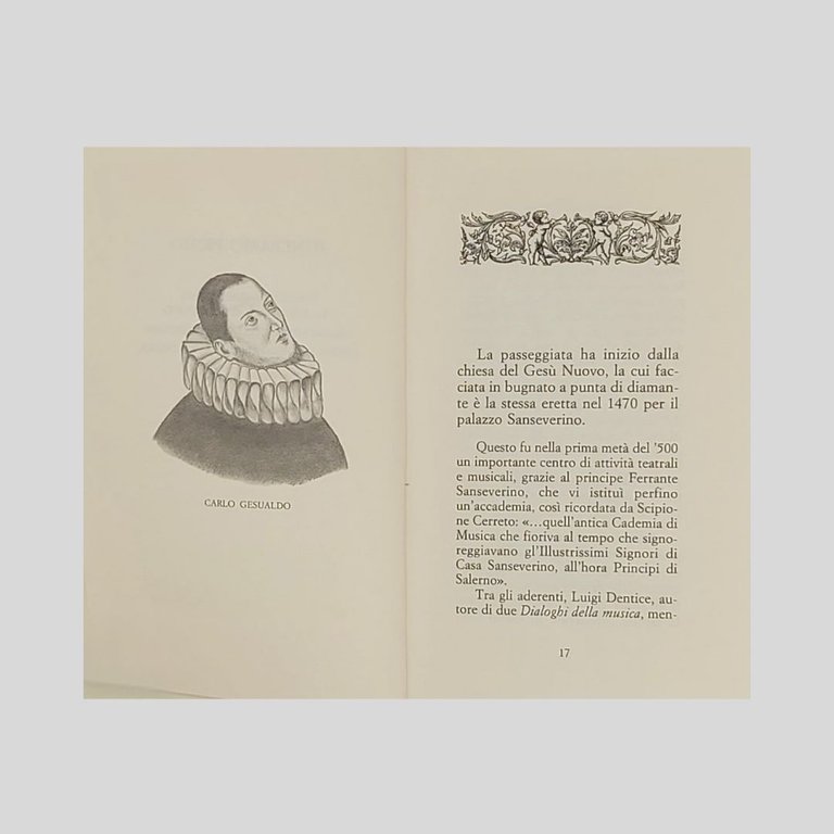 Guida musicale del centro antico di Napoli.