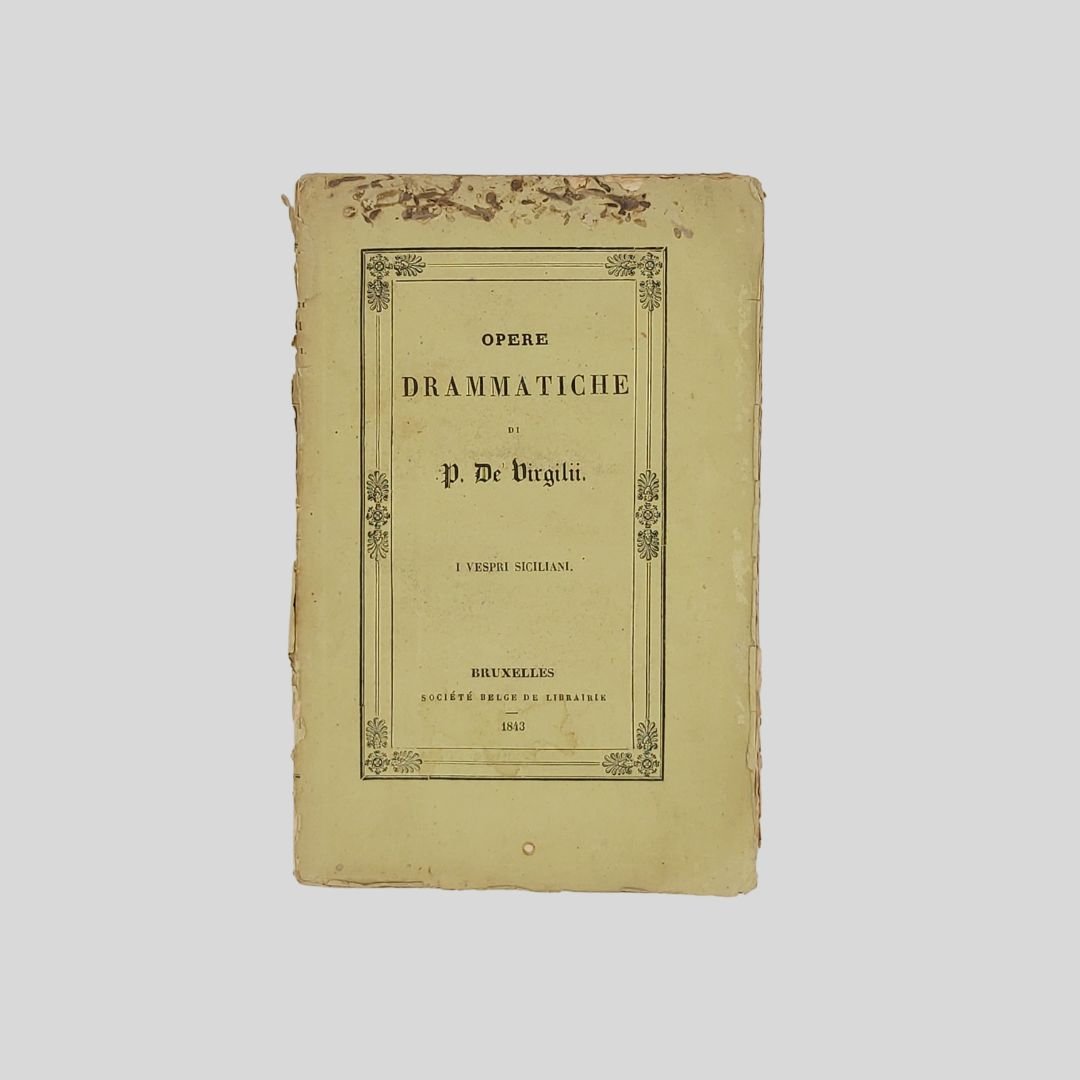 I Vespri Siciliani. Poema drammatico diviso in tre parti. | Immagine principale