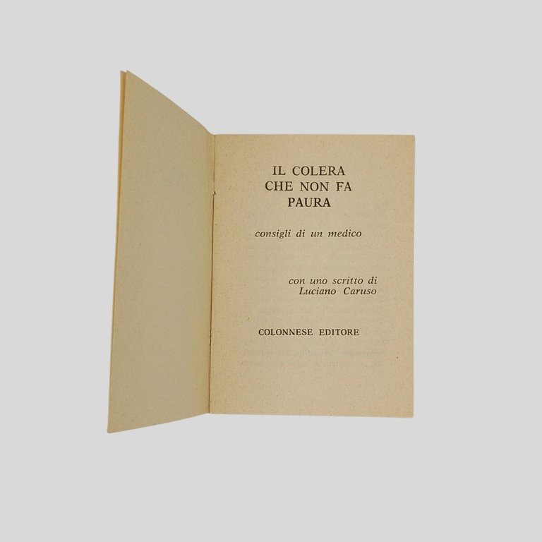 Il Colera che non fa paura. Consigli di un medico. … | Immagine Gallery 2