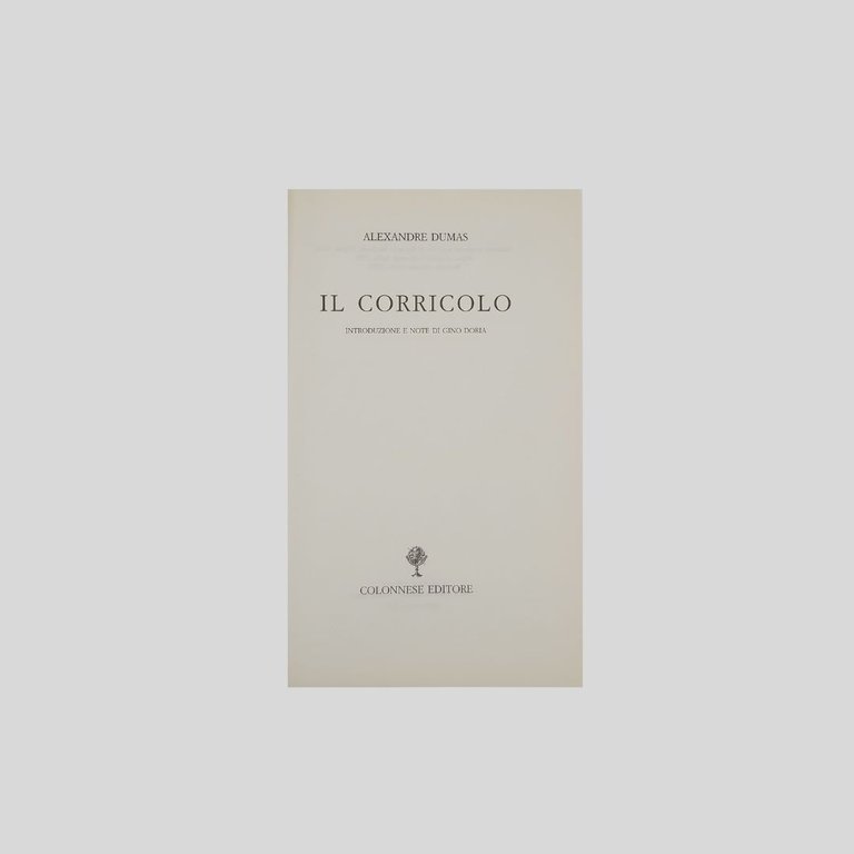 Il Corricolo. Introduzione e note di Gino Doria. | Immagine Gallery 2