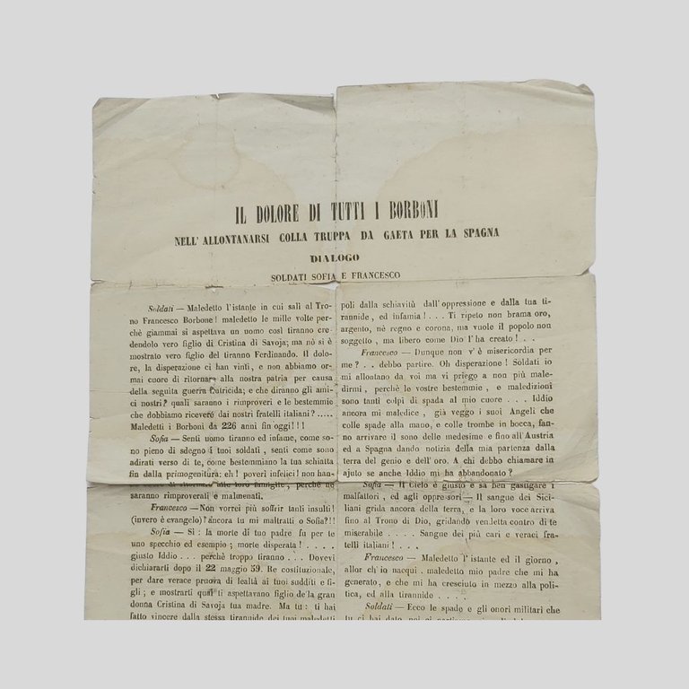 Il dolore di tutti i Borboni nell’allontanarsi colla truppa da … | Immagine Gallery 2