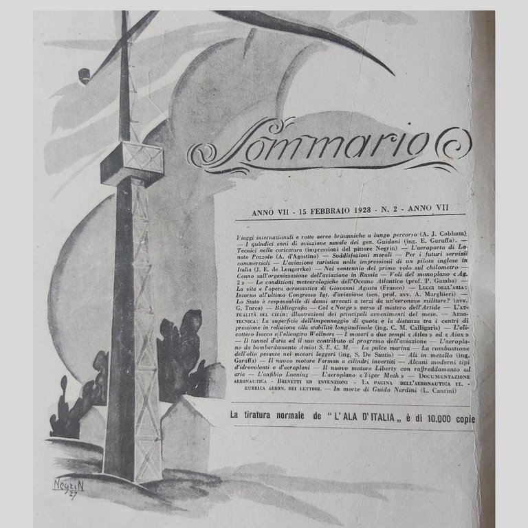 L’Ala d’Italia. Rivista mensile di aeronautica. Nuova serie.