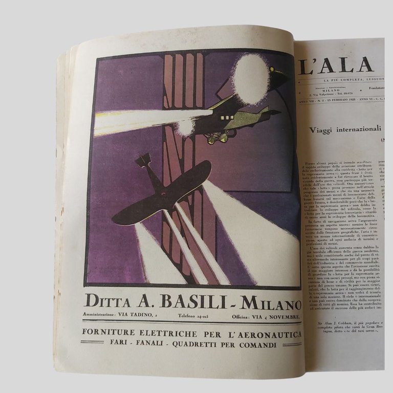 L’Ala d’Italia. Rivista mensile di aeronautica. Nuova serie.