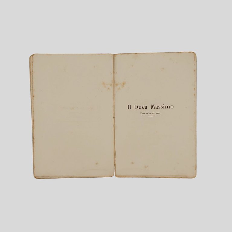 L’Onomastico e Il Duca Massimo. Due atti unici. | Immagine Gallery 5