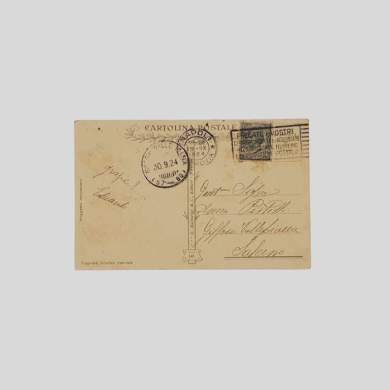 La cartolina. Penna, Calamaio e Inchiostro.