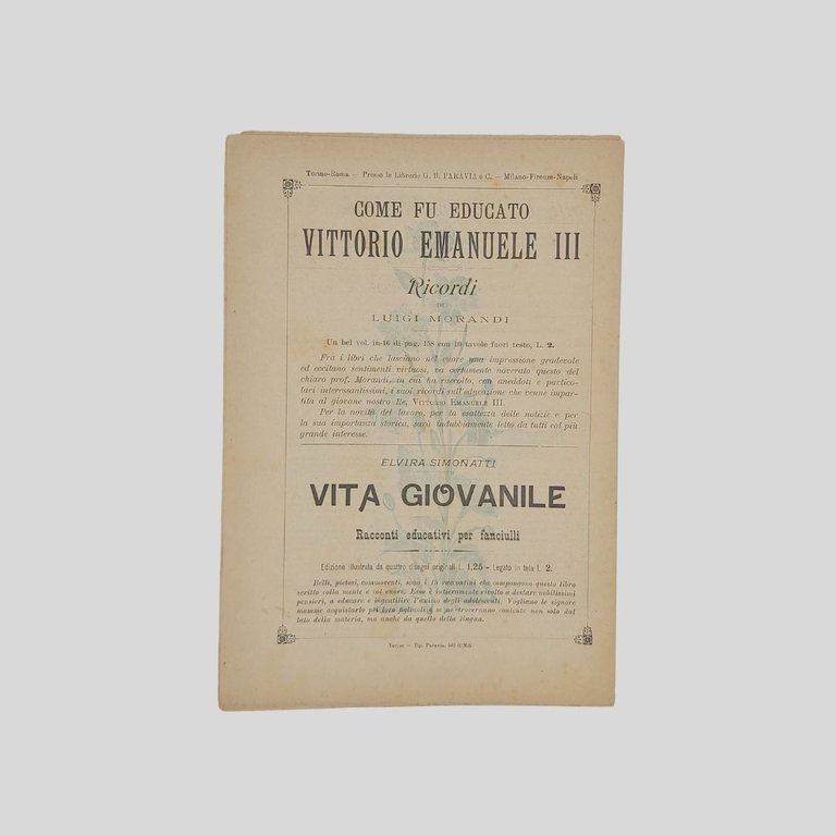 La domenica dei fanciulli. Giornale settimanale illustrato.