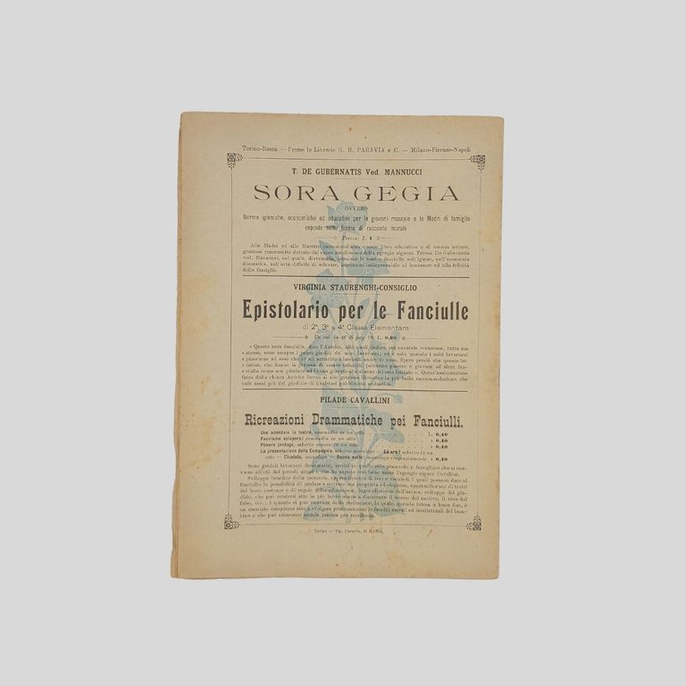 La domenica dei fanciulli. Giornale settimanale illustrato.