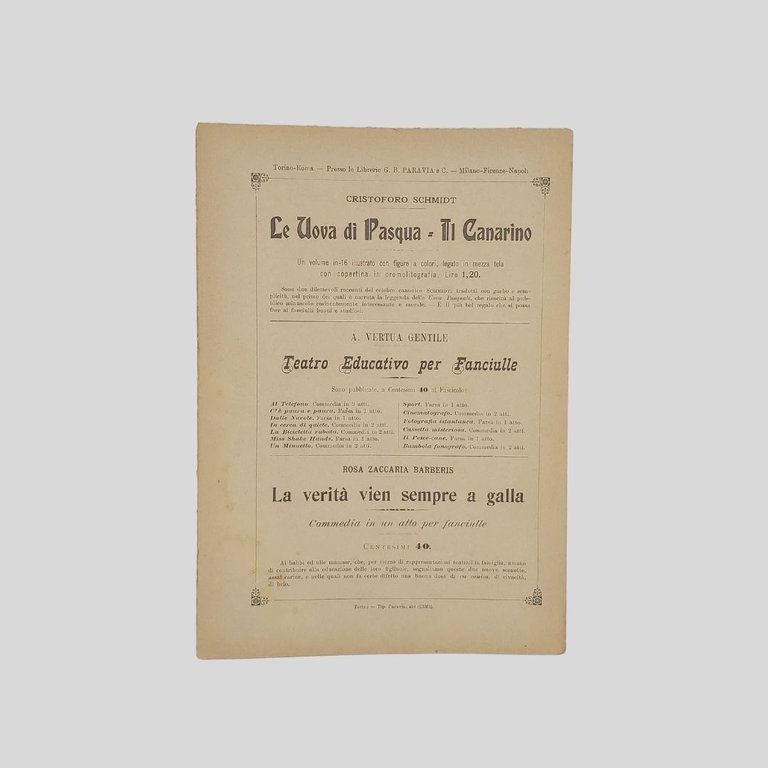 La domenica dei fanciulli. Giornale settimanale illustrato.