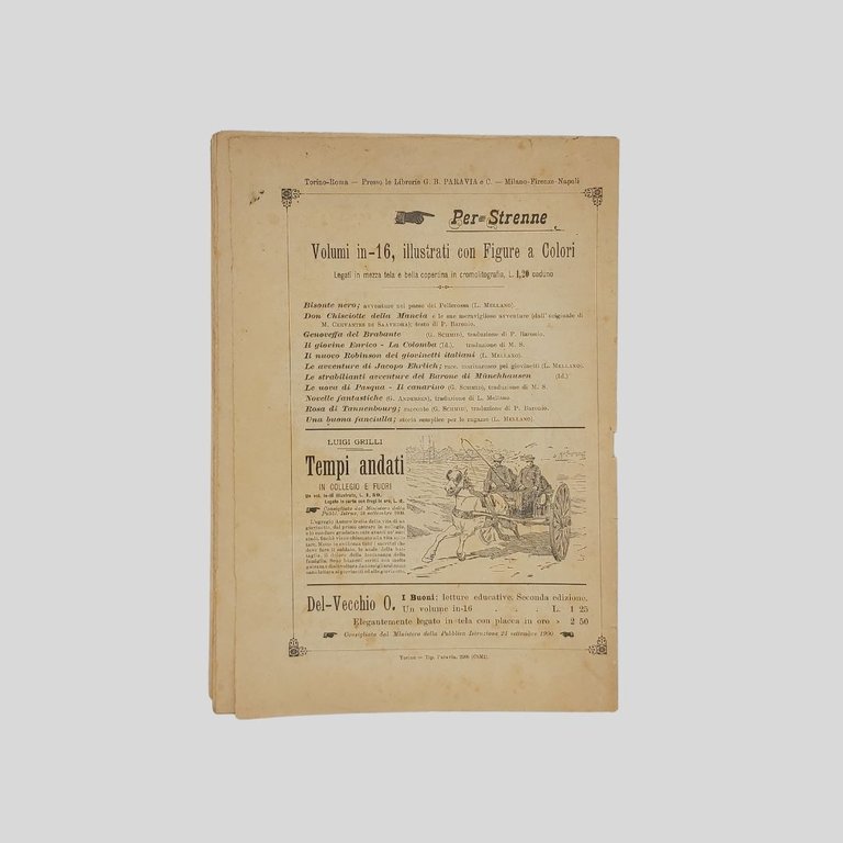 La domenica dei fanciulli. Giornale settimanale illustrato.
