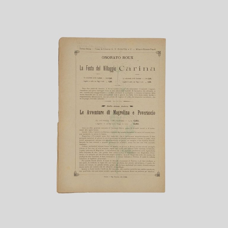 La domenica dei fanciulli. Giornale settimanale illustrato.