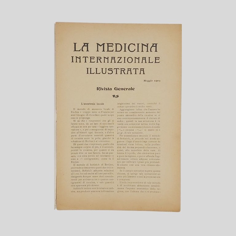 La Medicina Internazionale Illustrata. Rivista mensile. Analitica-Medica-Farmaceutica-Letteraria. Anno XI. Paris, …