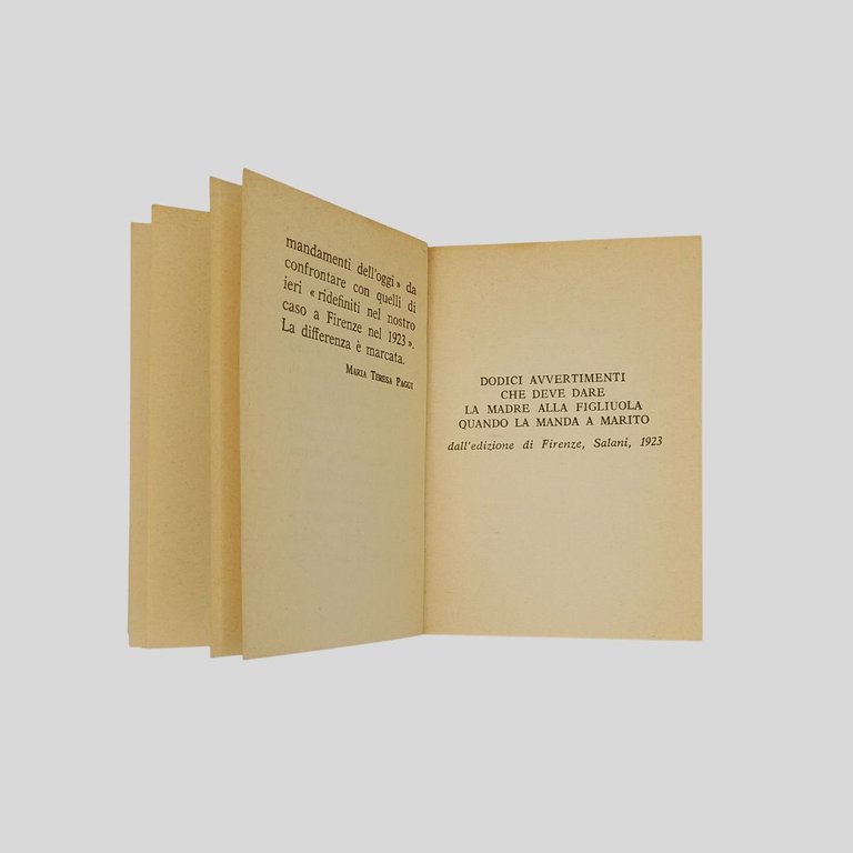 La morale della mamma. Dodici avvertimenti alla futura sposa. Preceduti … | Immagine Gallery 7