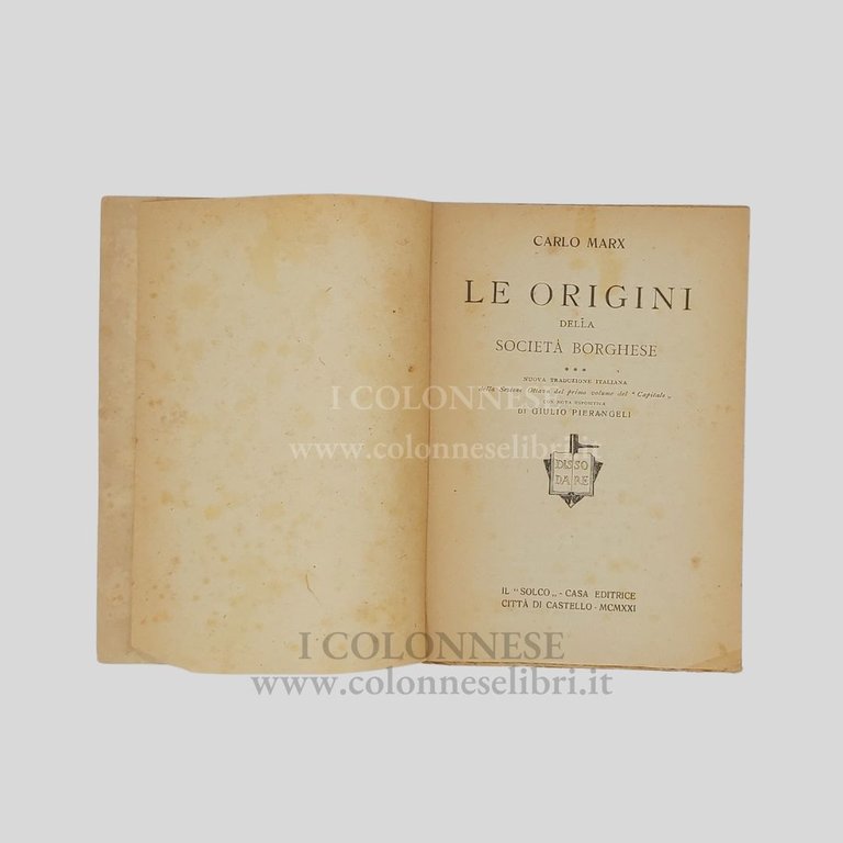 Le origini della società borghese. L'espropriazione dei contadini.