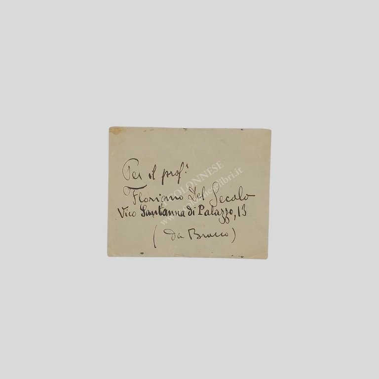 Lettera autografa firmata, datata ’14 dic. 1922', completa di busta. …