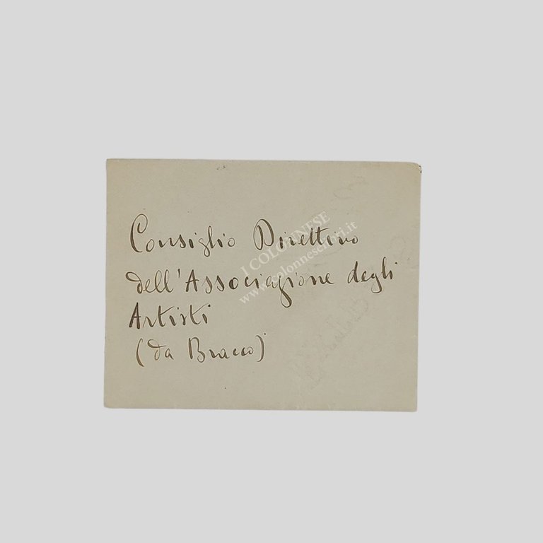 Lettera autografa firmata, datata ’27 luglio 1916', completa di busta. …