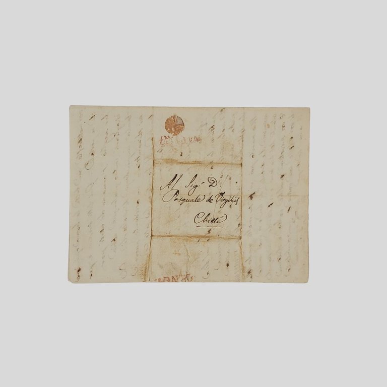 Lettera autografa firmata, inviata da Napoli, il 9 Novembre 1835. …