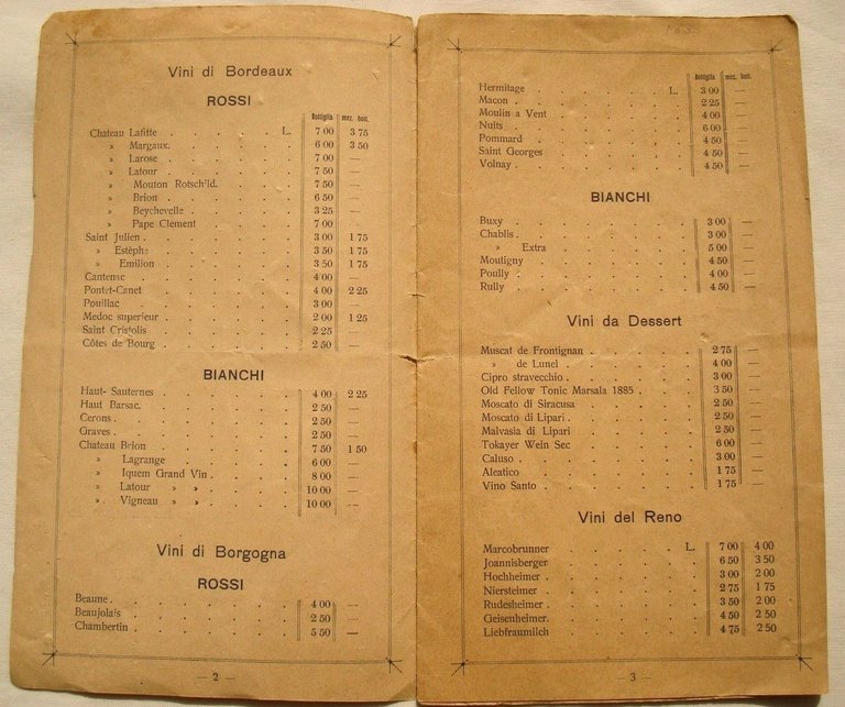 Listino commerciale ditta Leone Mainero – Roma. Vini, liquori, birre, … | Immagine Gallery 2