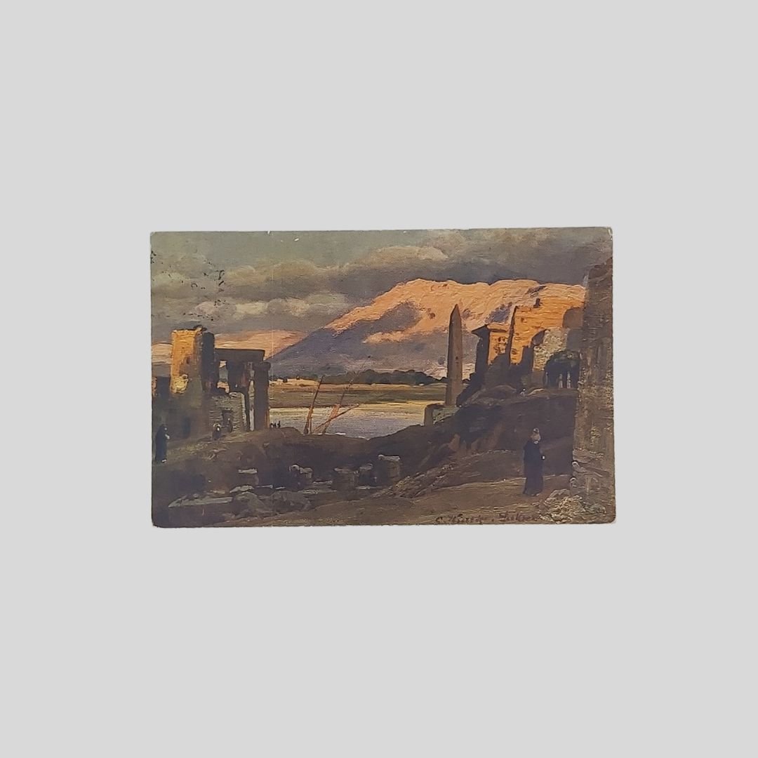 Luxor et les monts de Thebès.