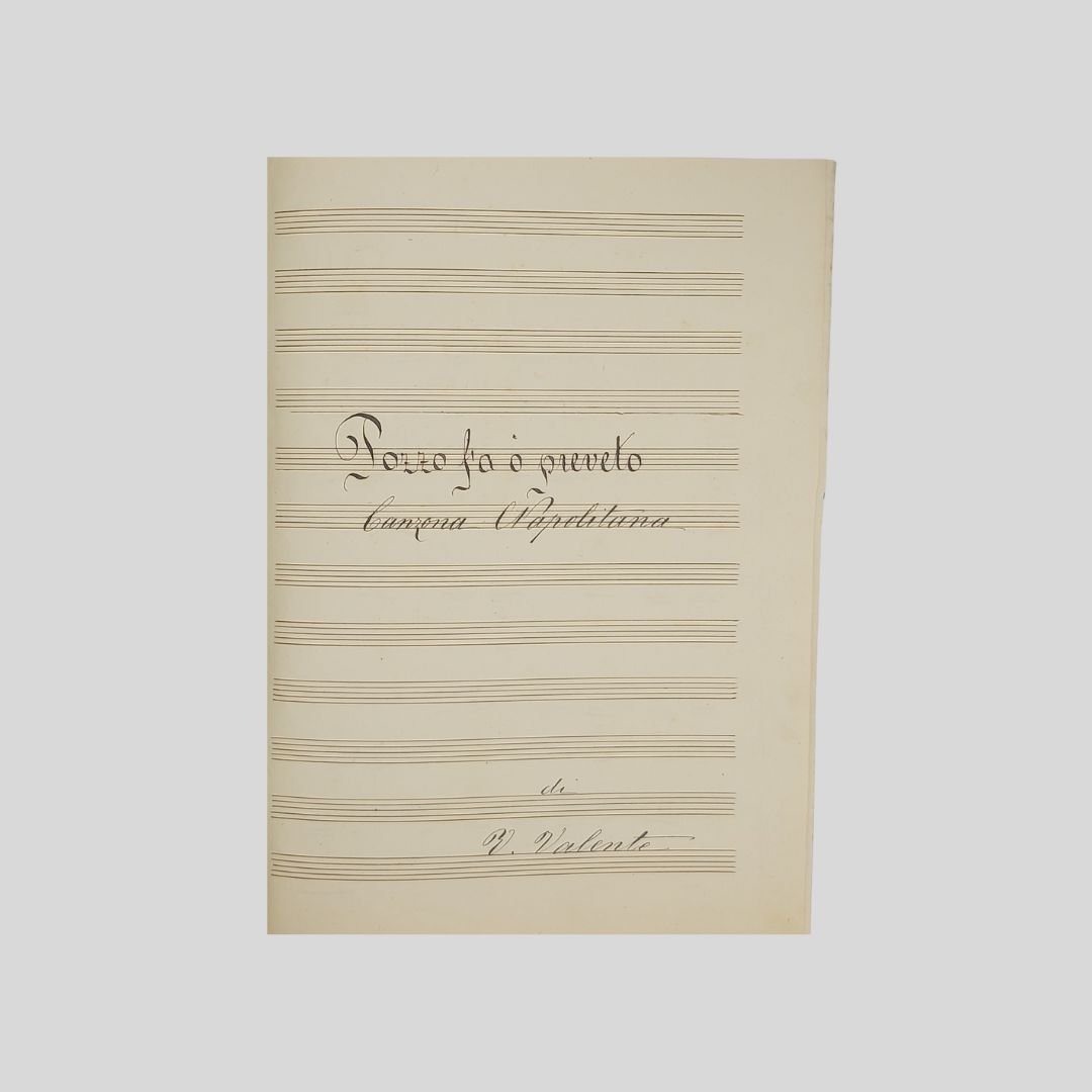 Maldacea. Pozzo fa ‘o prevete? Canzona napolitana. Musica di Vincenzo …