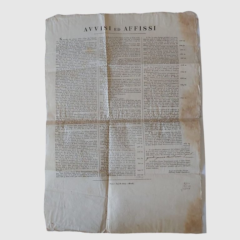 Manifesto. Avvisi e Affissi. Si procede alla vendita per spropriazione … | Immagine Gallery 4