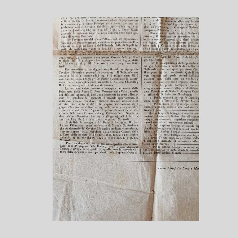 Manifesto. Avvisi e Affissi. Si procede alla vendita per spropriazione … | Immagine Gallery 12