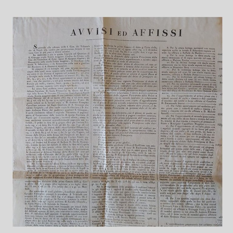 Manifesto. Avvisi e Affissi. Si procede alla vendita per spropriazione … | Immagine Gallery 5