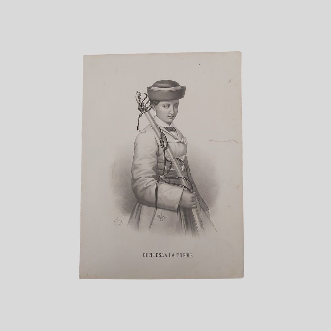 Maria Canera di Salasco. Contessa La Torre, ritratto a mezza …
