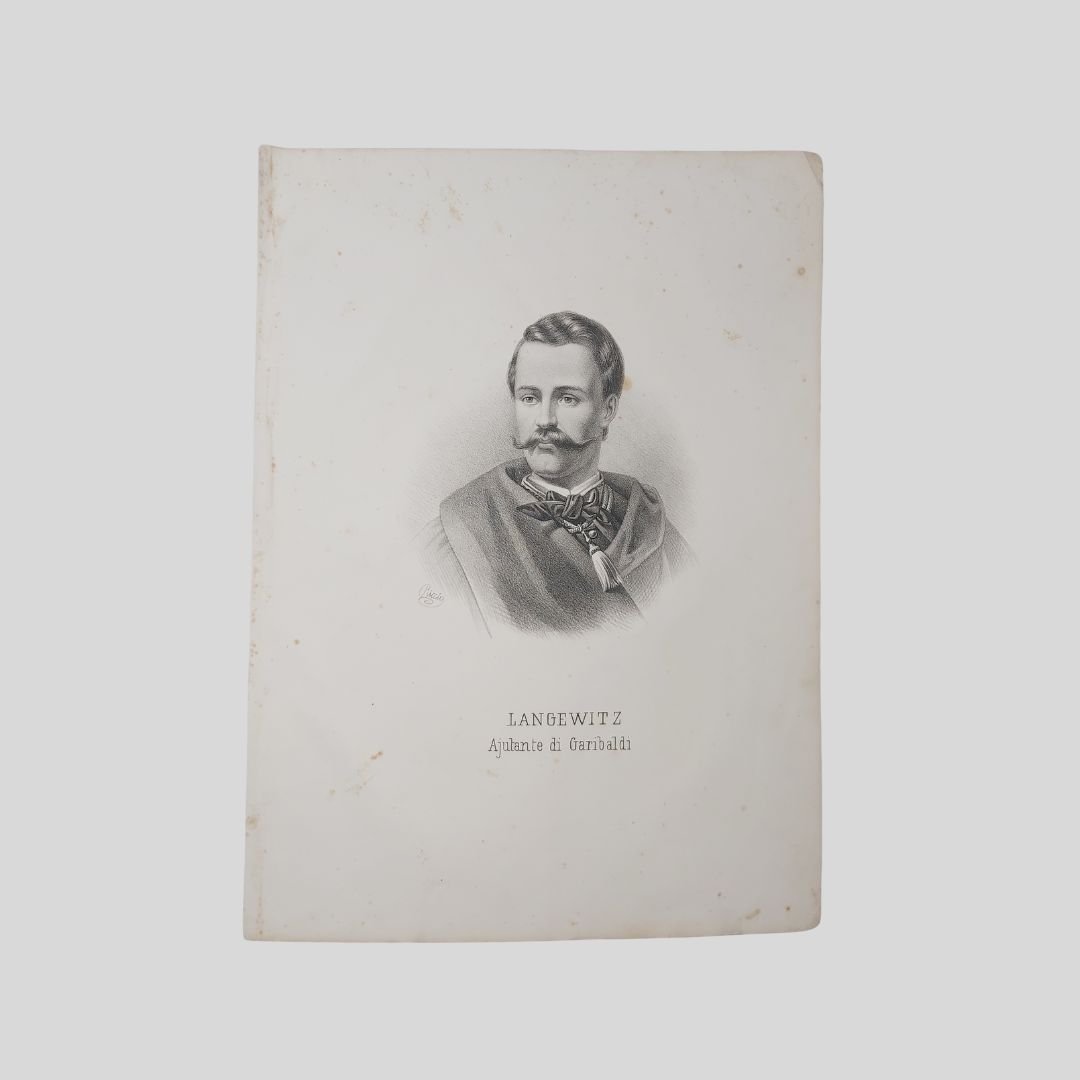 Mariano Langewitz aiutante di Garibaldi, ritratto a mezza figura.