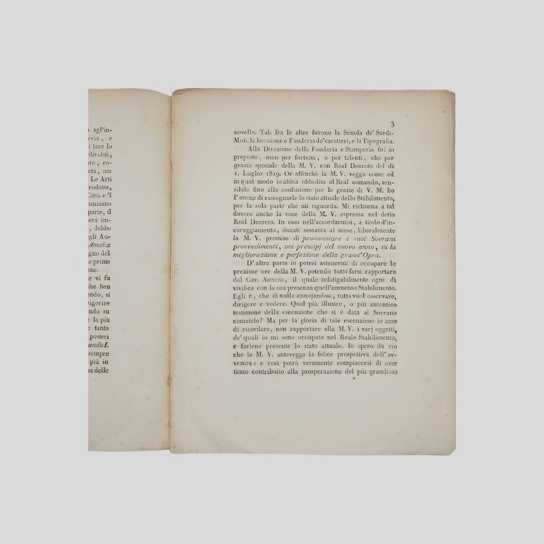 Memoriale a stampa indirizzato al Re Ferdinando I di Borbone, …