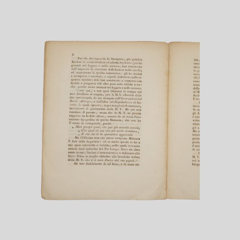 Memoriale a stampa indirizzato al Re Ferdinando I di Borbone, …