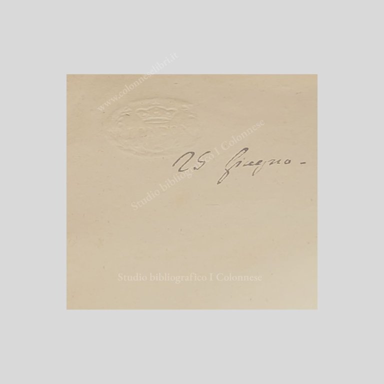 Minuta manoscritta coeva non in versione definitiva dell’Atto Sovrano del …