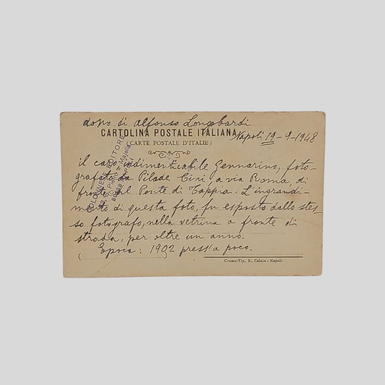 NAPOLI Gennaro [Napoli 1881-1943] Compositore.