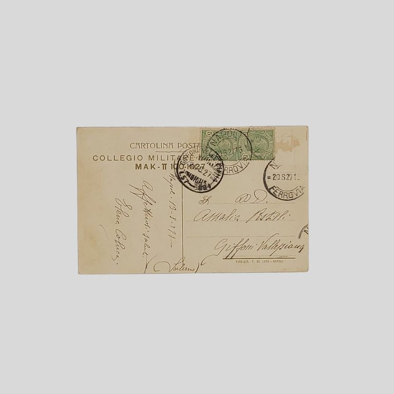 Nunziatella. Collegio Militare Napoli. Mak P 100-1927.