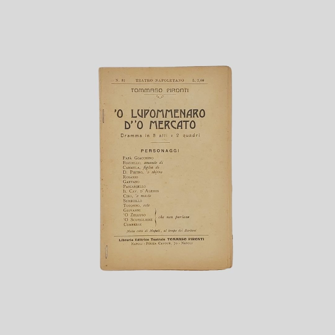 ‘O Lupomennaro d”o mercato.
