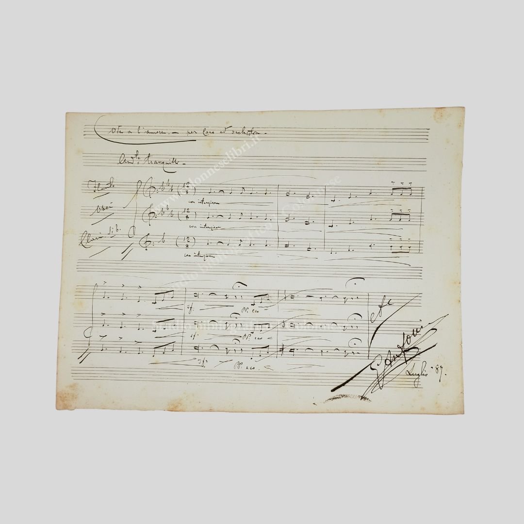 Ode a l’amore per coro ed orchestra. Andante tranquillo, 12/8. … | Immagine principale