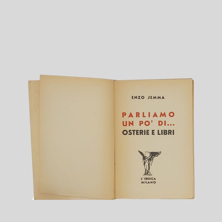 Parliamo un po’ di …osterie e libri.