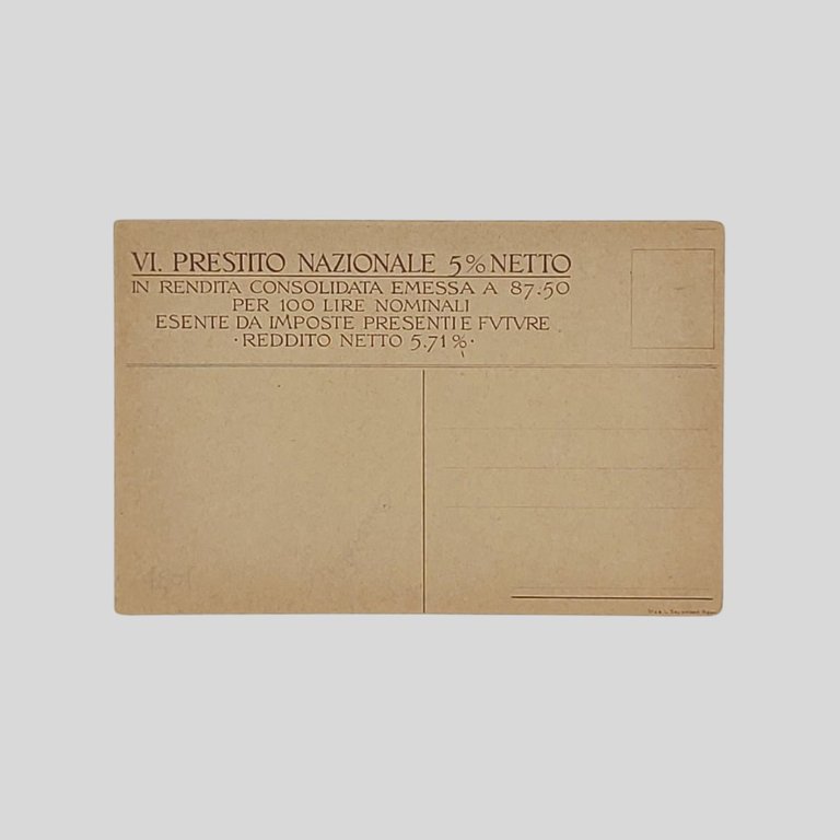Populi/Consulto/Italia/Vicit. VI Prestito Nazionale.