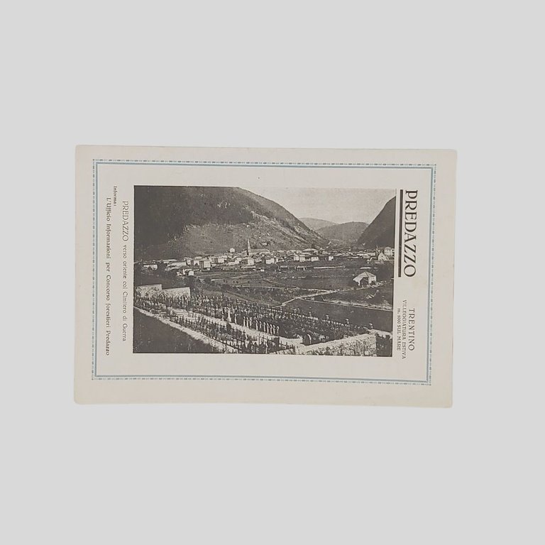 Predazzo. Trentino. Villeggiatura estiva m. 1000 sul mare.
