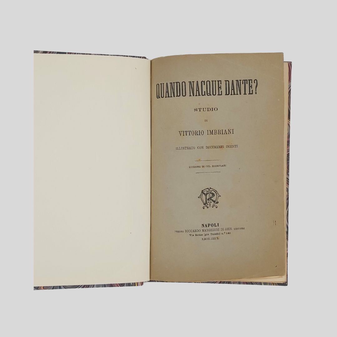 Quando nacque Dante? Studio di V. I. illustrato con documenti … | Immagine principale