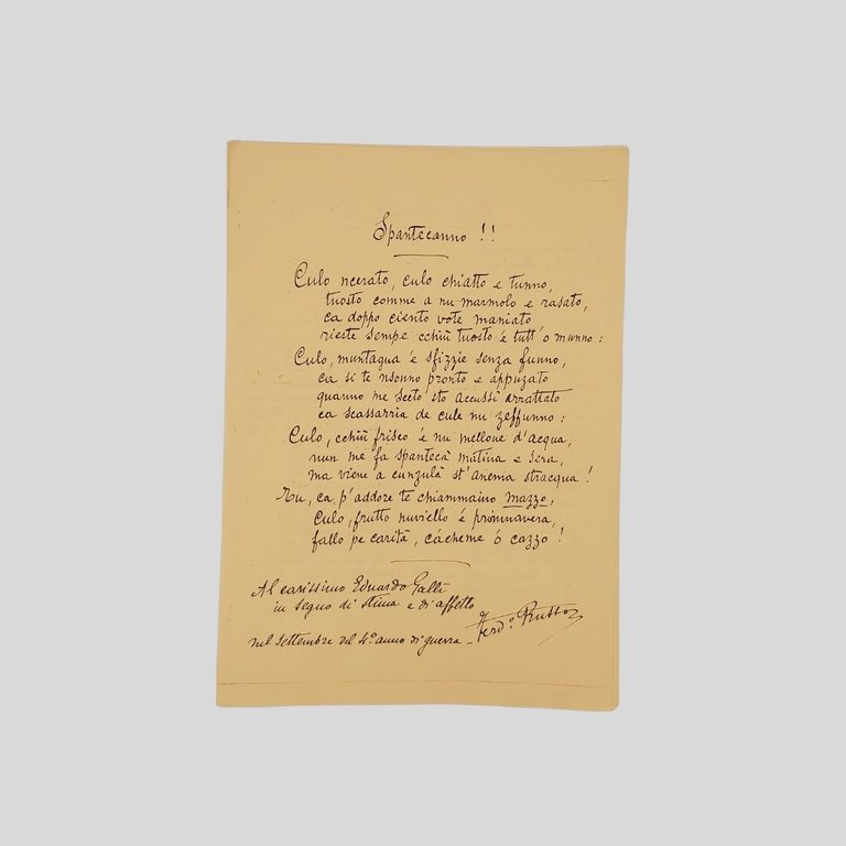 Ritratto fotografico con dedica e firma autografa, invio all'avvocato e …