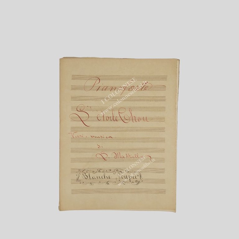 Ritratto fotografico con firma autografa a inchiostro marrone. Raro e …