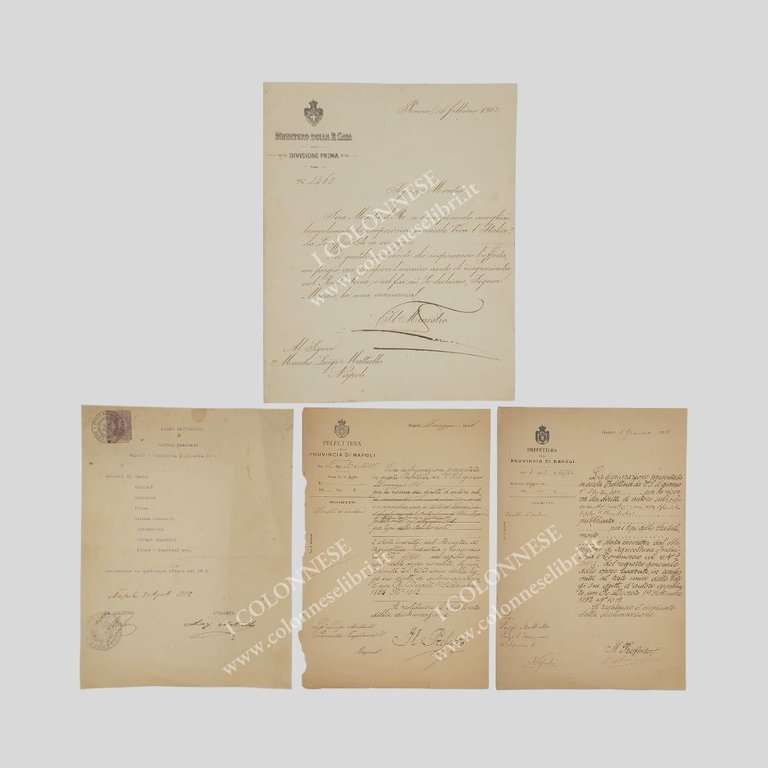 Ritratto fotografico con firma autografa a inchiostro marrone. Raro e …