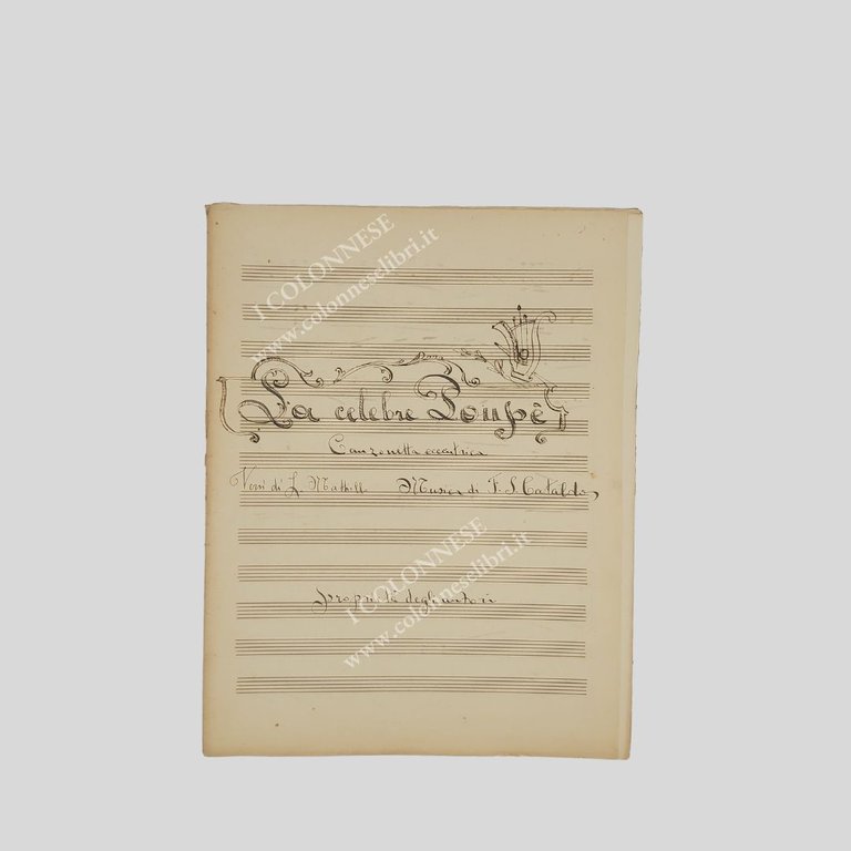 Ritratto fotografico con firma autografa a inchiostro marrone. Raro e …