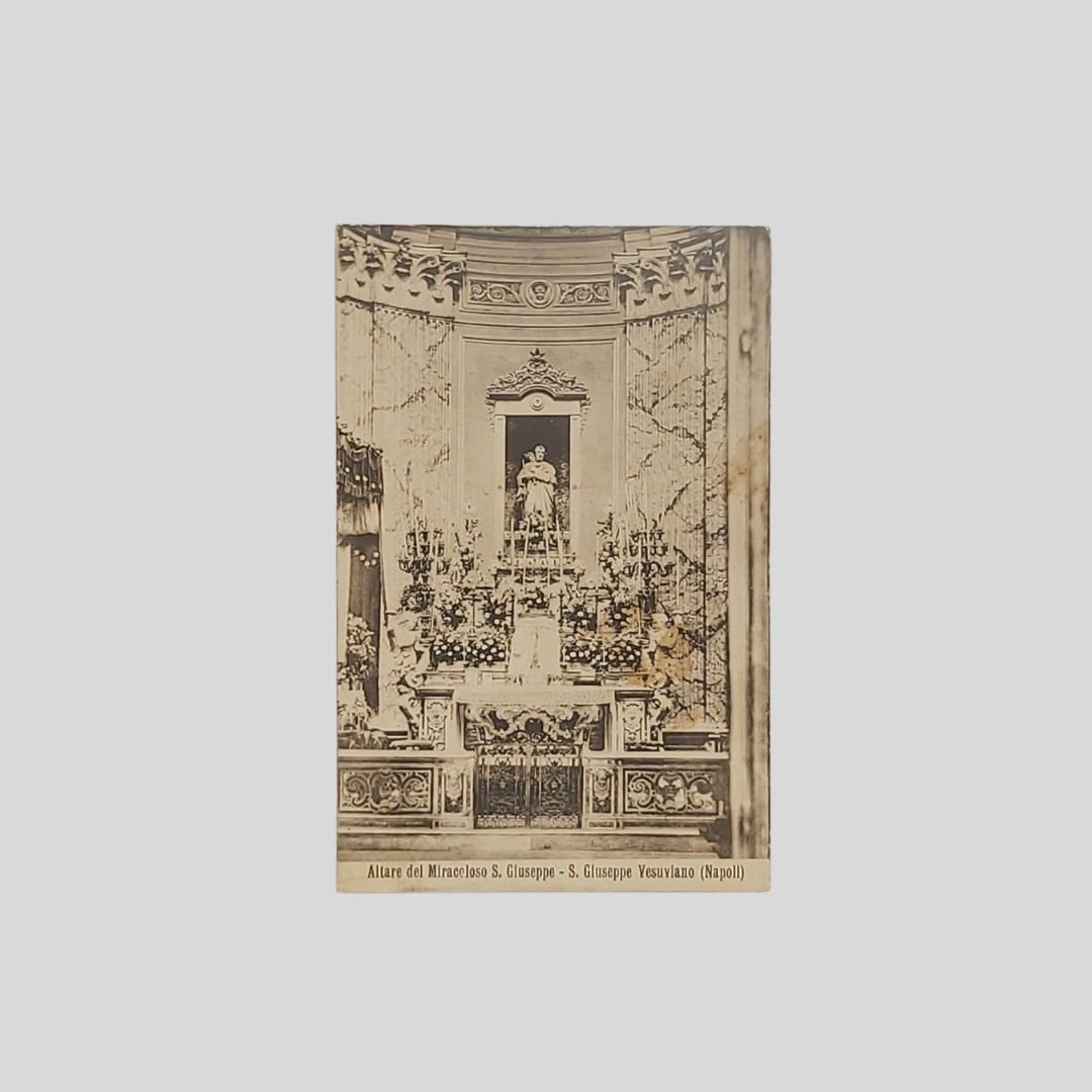 San Giuseppe Vesuviano – Napoli. Altare del Miracoloso S. Giuseppe.