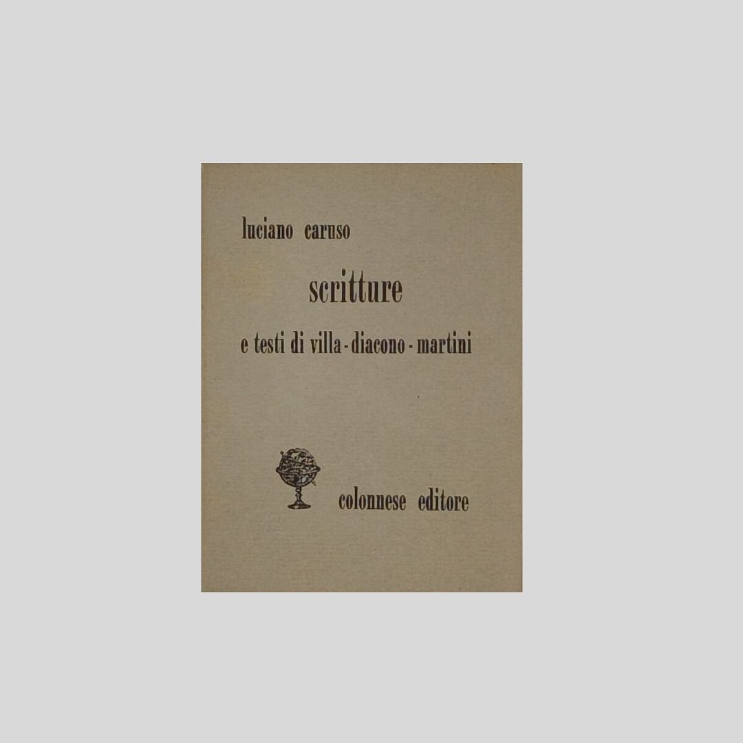 Scritture e testi di Villa – Diacono – Martini. | Immagine principale